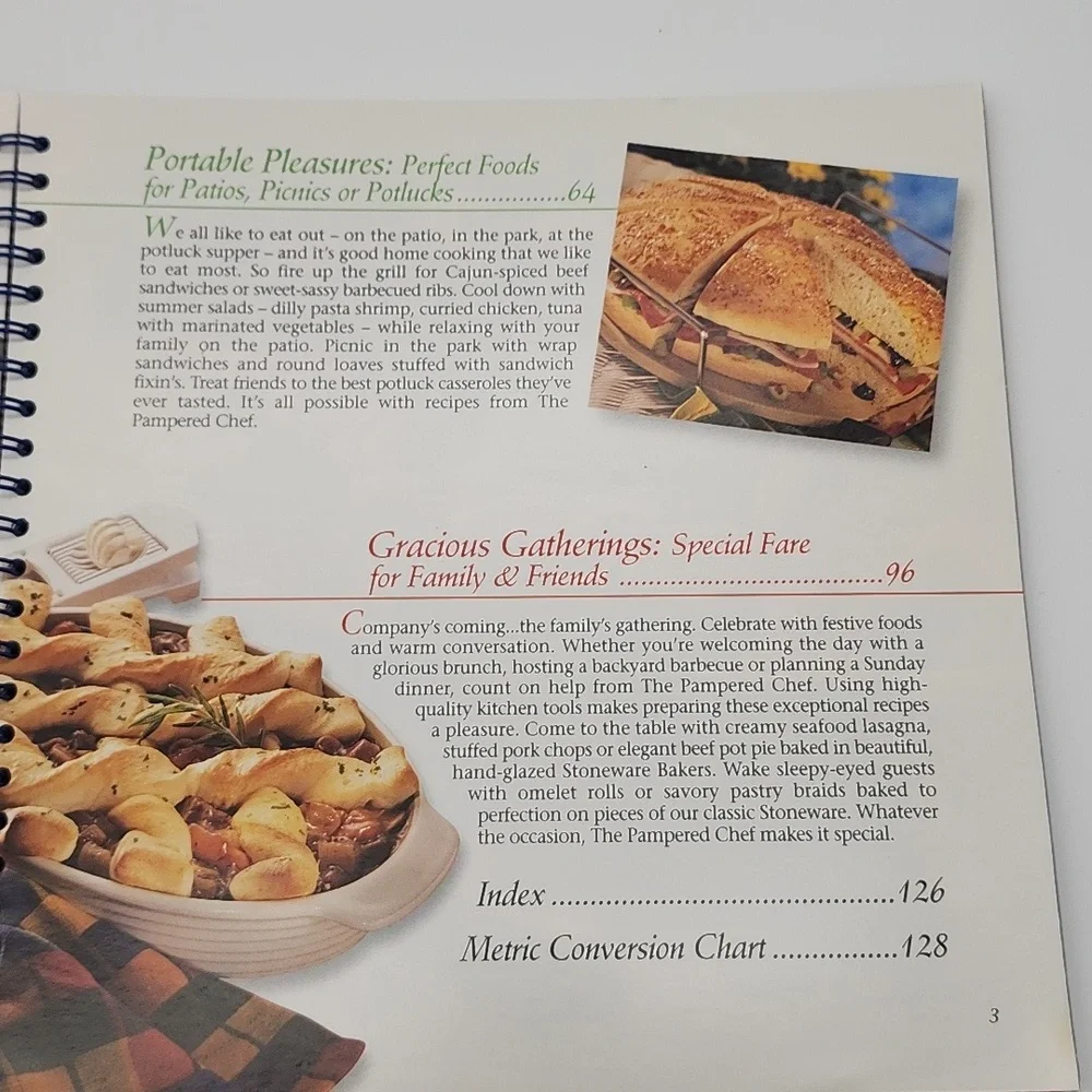 The Pampered Chef Main Dishes Recipes at the Heart of Every Meal Cookbook
